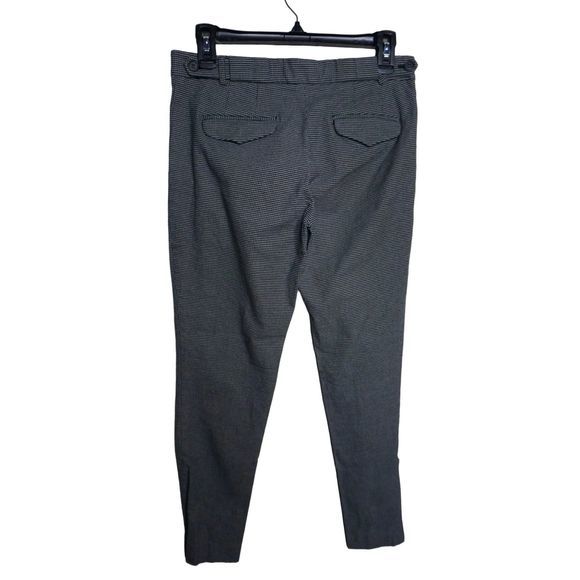 Theory Women's Black & White Houndstooth Gratilla Sz 4 Trousers Dress Pants - Picture 2 of 8